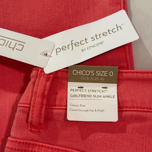 Chico’s perfect stretch girlfriend slim ankle size 0 (4) NWT - Picture 4 of 5